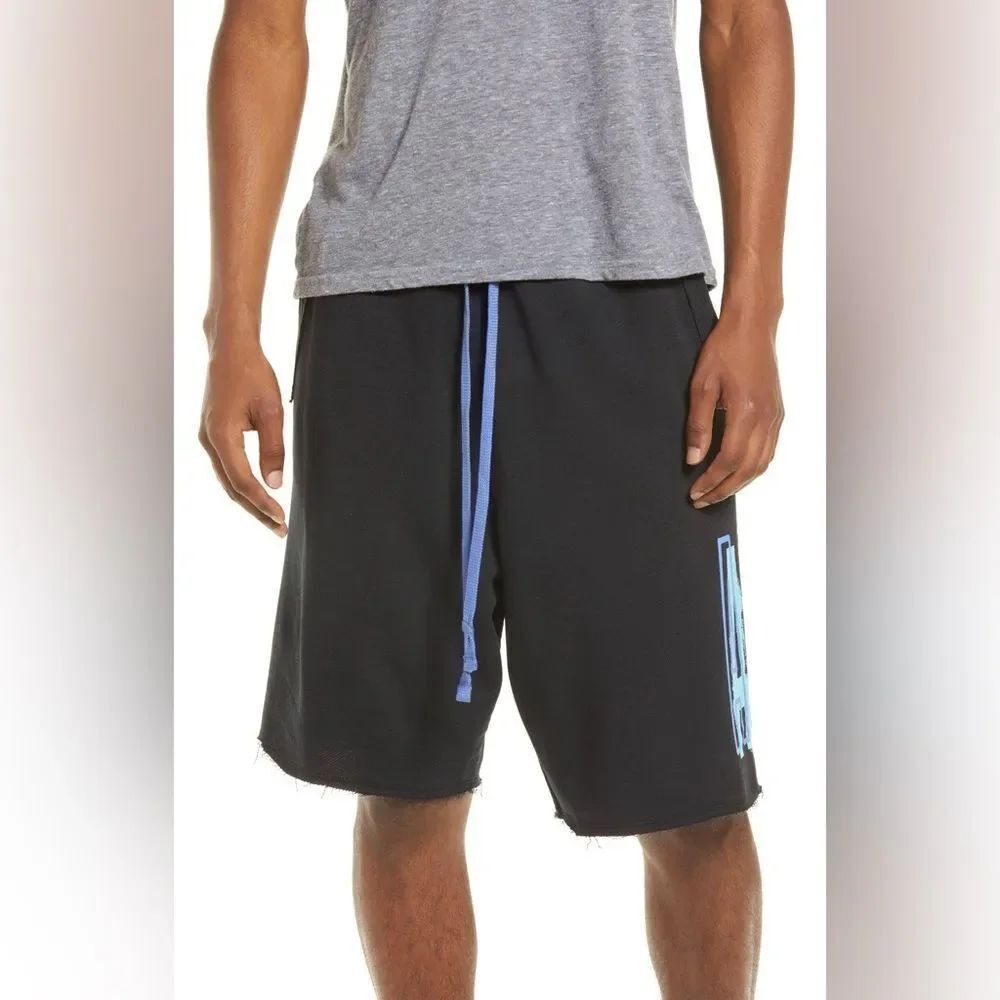 NIKE Air Men's Sportswear Shorts in Black Neon Size Small
